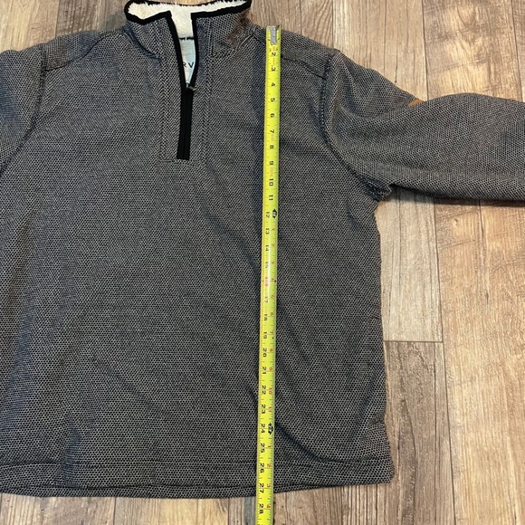 ORVIS Mens Lg Classic Collection 1/4 Zip Sherpa Lined Pullover Sweater - Picture 8 of 9